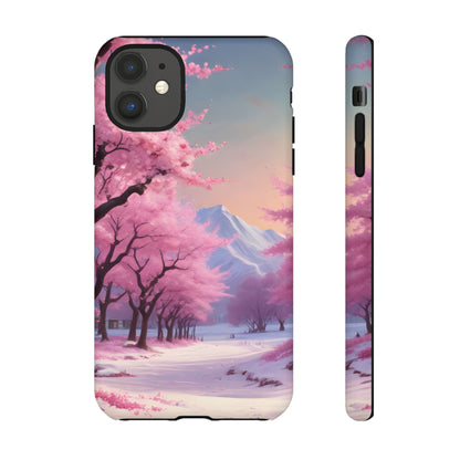 Cherry Blossom Phone Case, Spring Aesthetic, Tough Phone Cover, Floral Design, Nature Lover Gift, Sakura Case