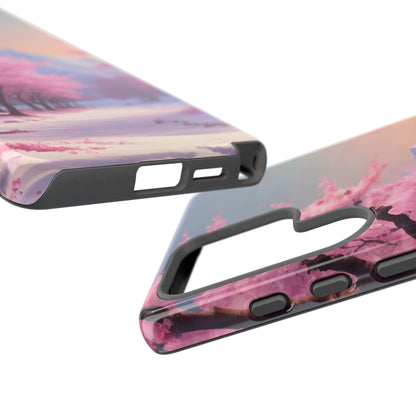 Cherry Blossom Phone Case, Spring Aesthetic, Tough Phone Cover, Floral Design, Nature Lover Gift, Sakura Case