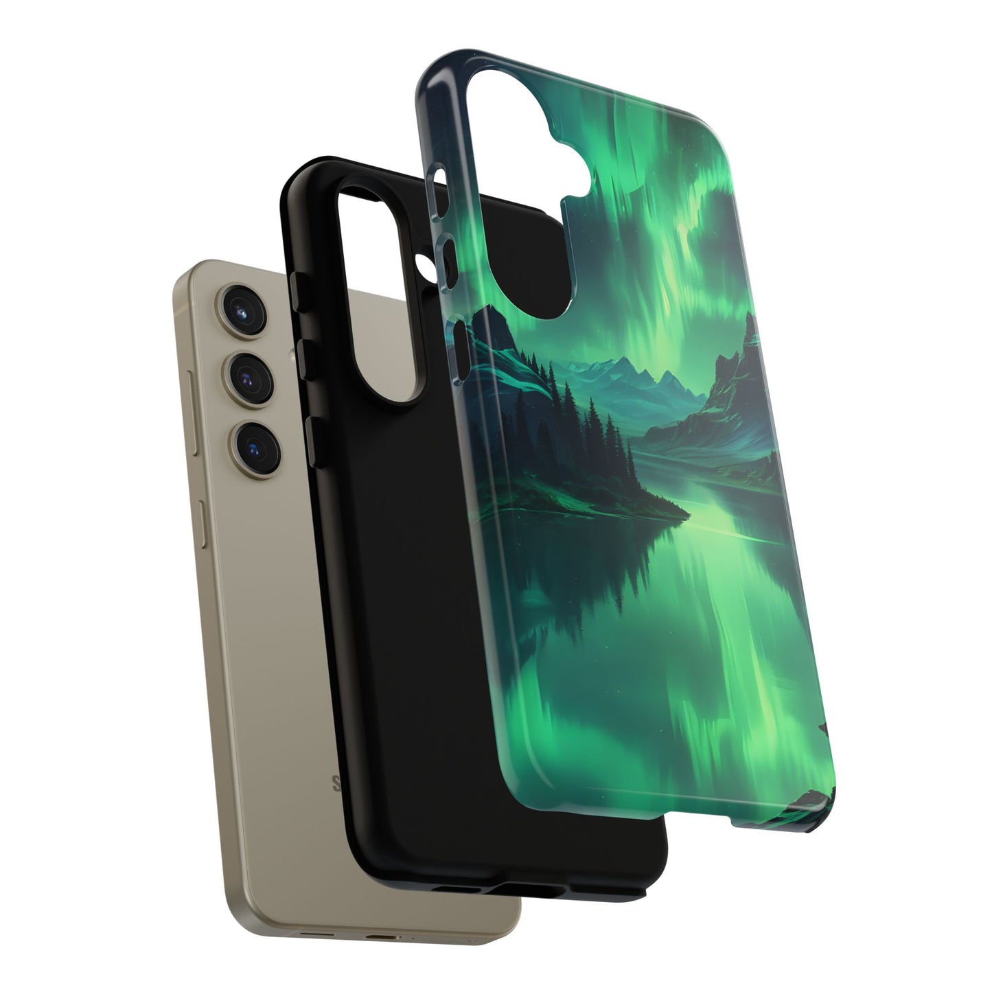 Carcasa para teléfono Aurora Boreal, carcasas resistentes para amantes de la naturaleza, funda para teléfono con arte celestial, regalo único para amigos amantes de la naturaleza, compatible [...]