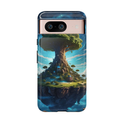 Mystical Tree Phone Case, Tough Cases, Unique Phone Cover, Magical Landscape, Gift for Nature Lovers, Protective Case, Whimsical Design
