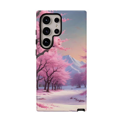 Cherry Blossom Phone Case, Spring Aesthetic, Tough Phone Cover, Floral Design, Nature Lover Gift, Sakura Case