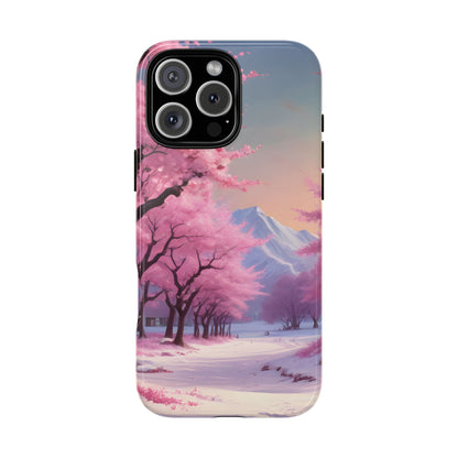 Cherry Blossom Phone Case, Spring Aesthetic, Tough Phone Cover, Floral Design, Nature Lover Gift, Sakura Case