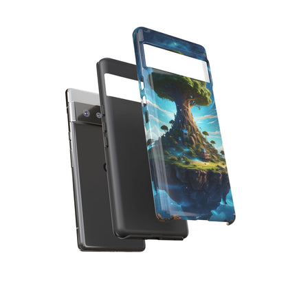 Mystical Tree Phone Case, Tough Cases, Unique Phone Cover, Magical Landscape, Gift for Nature Lovers, Protective Case, Whimsical Design