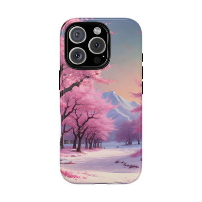 Cherry Blossom Phone Case, Spring Aesthetic, Tough Phone Cover, Floral Design, Nature Lover Gift, Sakura Case