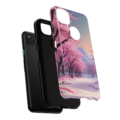 Cherry Blossom Phone Case, Spring Aesthetic, Tough Phone Cover, Floral Design, Nature Lover Gift, Sakura Case