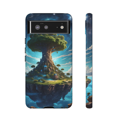Mystical Tree Phone Case, Tough Cases, Unique Phone Cover, Magical Landscape, Gift for Nature Lovers, Protective Case, Whimsical Design