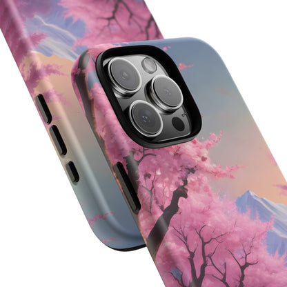 Cherry Blossom Phone Case, Spring Aesthetic, Tough Phone Cover, Floral Design, Nature Lover Gift, Sakura Case