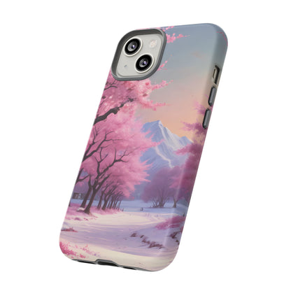 Cherry Blossom Phone Case, Spring Aesthetic, Tough Phone Cover, Floral Design, Nature Lover Gift, Sakura Case