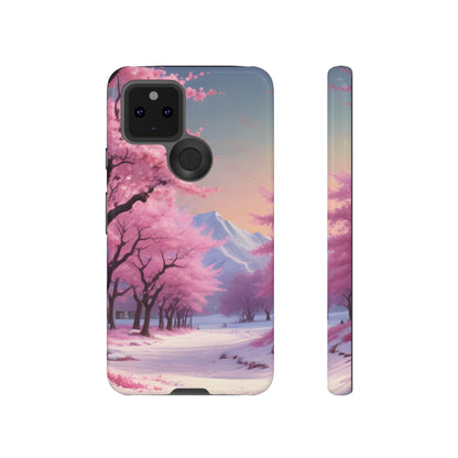 Cherry Blossom Phone Case, Spring Aesthetic, Tough Phone Cover, Floral Design, Nature Lover Gift, Sakura Case