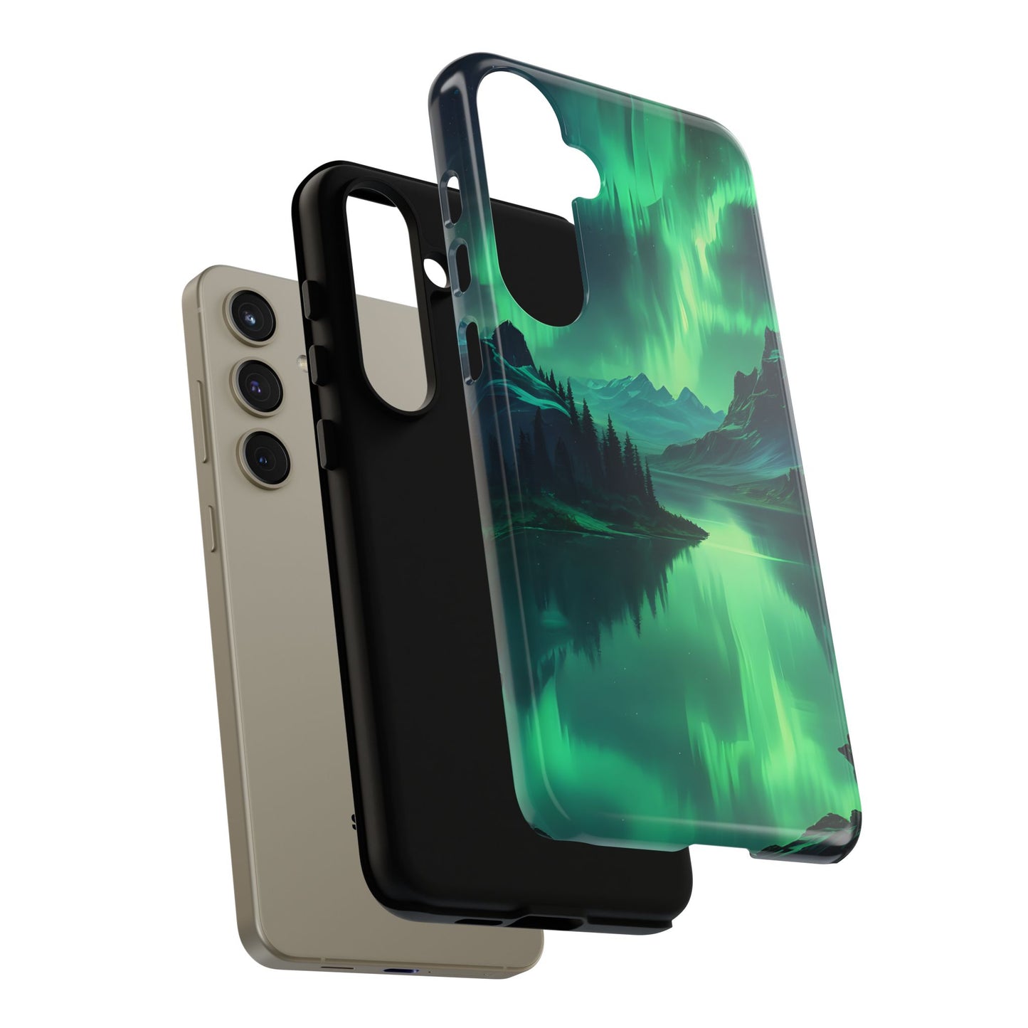 Carcasa para teléfono Aurora Boreal, carcasas resistentes para amantes de la naturaleza, funda para teléfono con arte celestial, regalo único para amigos amantes de la naturaleza, compatible [...]