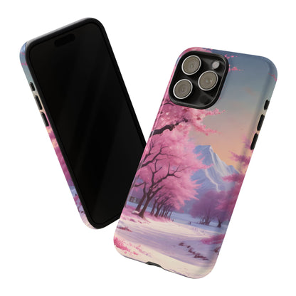 Cherry Blossom Phone Case, Spring Aesthetic, Tough Phone Cover, Floral Design, Nature Lover Gift, Sakura Case