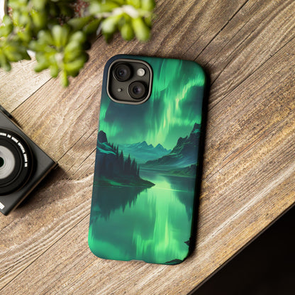Aurora Borealis Phone Case, Tough Cases for Nature Lovers, Celestial Art Phone Cover, Unique Gift for Outdoorsy Friends, Compatible [...]