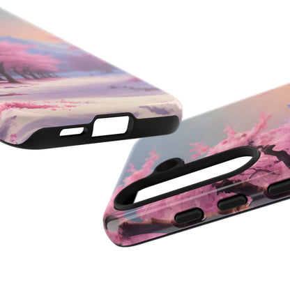 Cherry Blossom Phone Case, Spring Aesthetic, Tough Phone Cover, Floral Design, Nature Lover Gift, Sakura Case