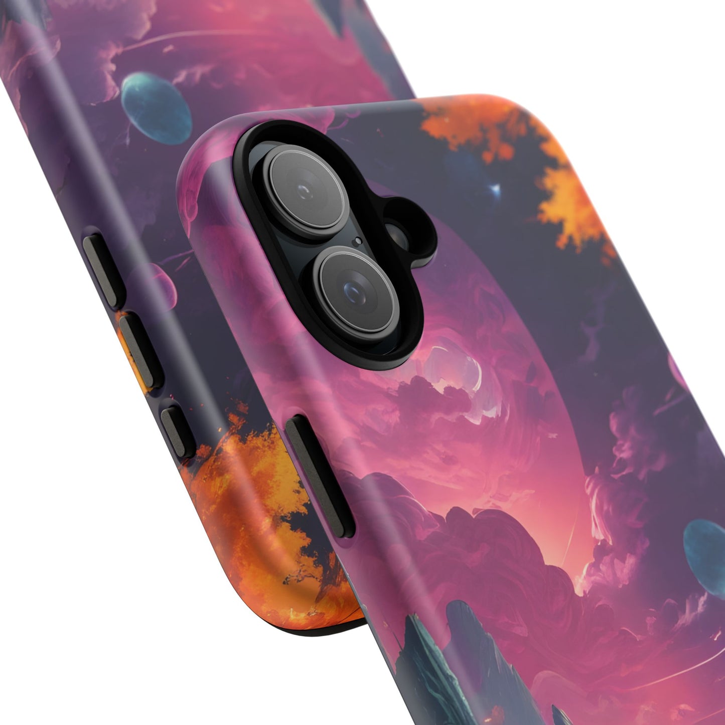 Carcasa para teléfono de astronauta psicodélico, tema espacial galaxia, fundas resistentes para hombres y mujeres, regalos únicos para amantes de la tecnología, accesorios elegantes, decoración cósmica.