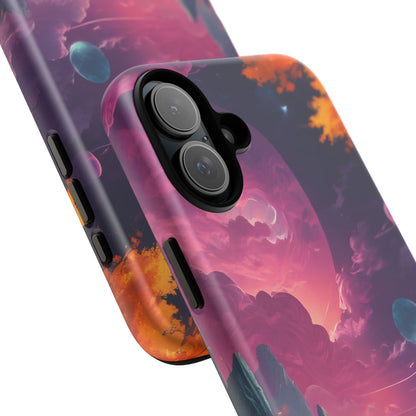 Psychedelic Astronaut Phone Case, Galaxy Space Theme, Tough Cases for Men & Women, Unique Gifts for Tech Lovers, Stylish Accessories, Cosmic Decor