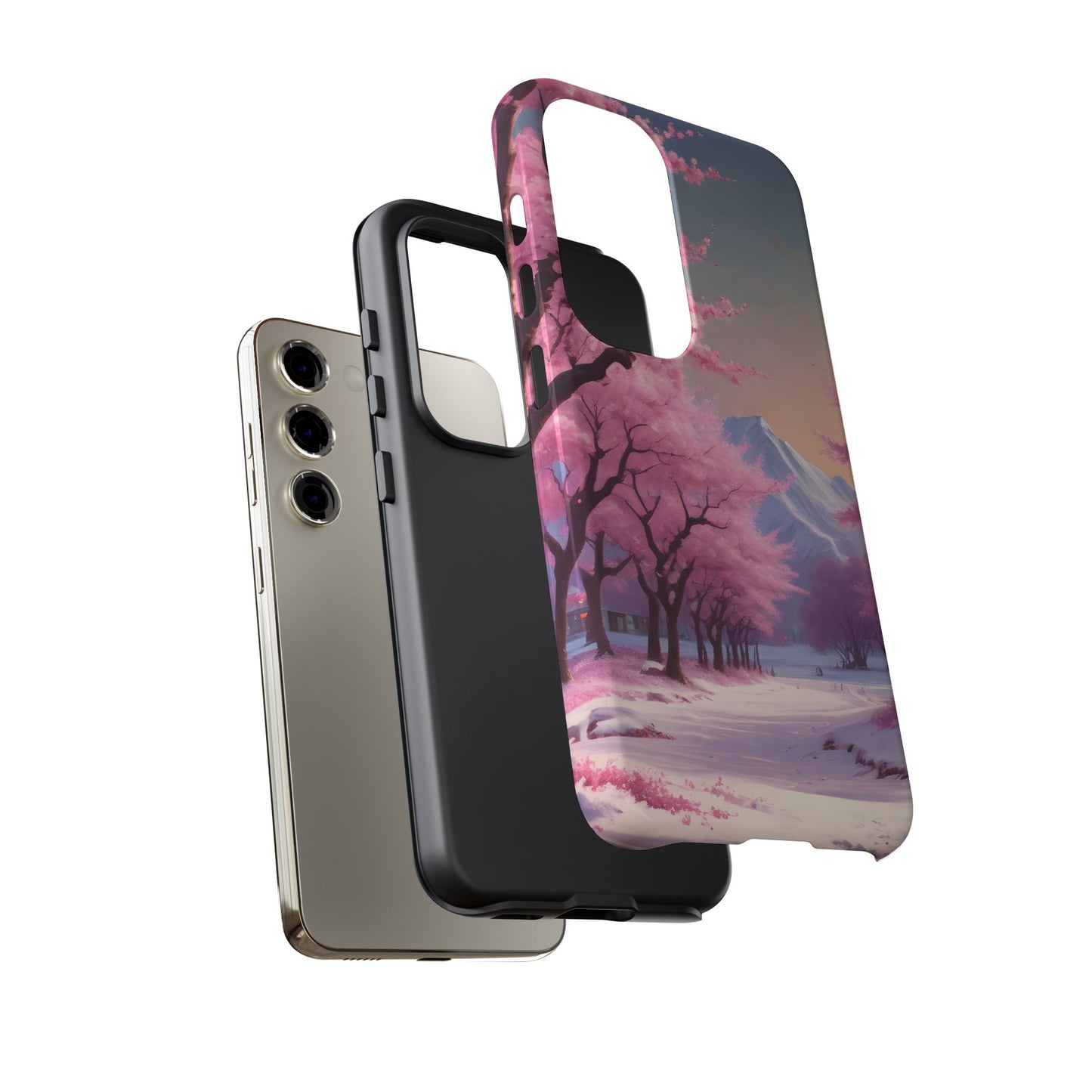 Funda para teléfono con diseño de flor de cerezo, estética primaveral, funda resistente para teléfono, diseño floral, regalo para amantes de la naturaleza, funda Sakura.