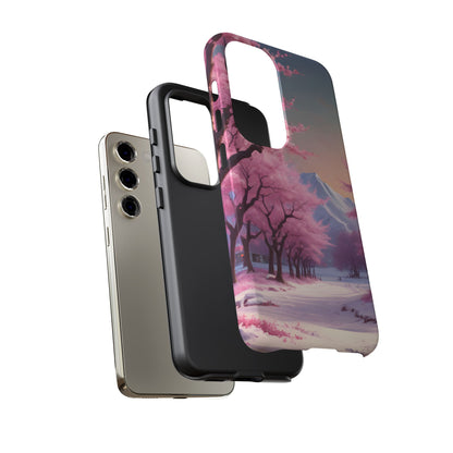 Cherry Blossom Phone Case, Spring Aesthetic, Tough Phone Cover, Floral Design, Nature Lover Gift, Sakura Case