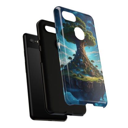 Mystical Tree Phone Case, Tough Cases, Unique Phone Cover, Magical Landscape, Gift for Nature Lovers, Protective Case, Whimsical Design