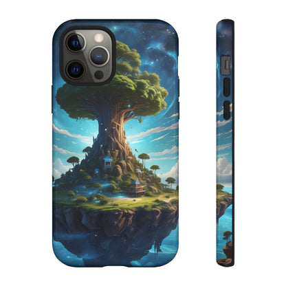 Mystical Tree Phone Case, Tough Cases, Unique Phone Cover, Magical Landscape, Gift for Nature Lovers, Protective Case, Whimsical Design
