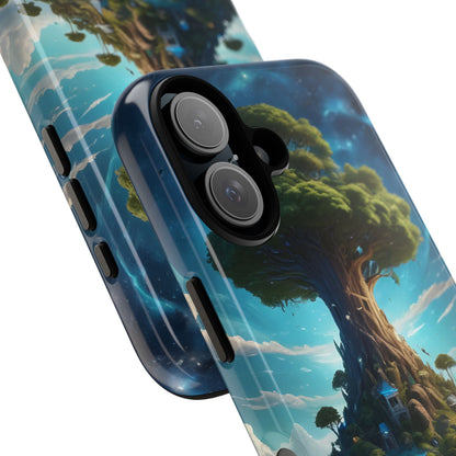 Mystical Tree Phone Case, Tough Cases, Unique Phone Cover, Magical Landscape, Gift for Nature Lovers, Protective Case, Whimsical Design
