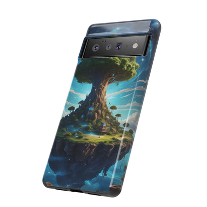 Mystical Tree Phone Case, Tough Cases, Unique Phone Cover, Magical Landscape, Gift for Nature Lovers, Protective Case, Whimsical Design
