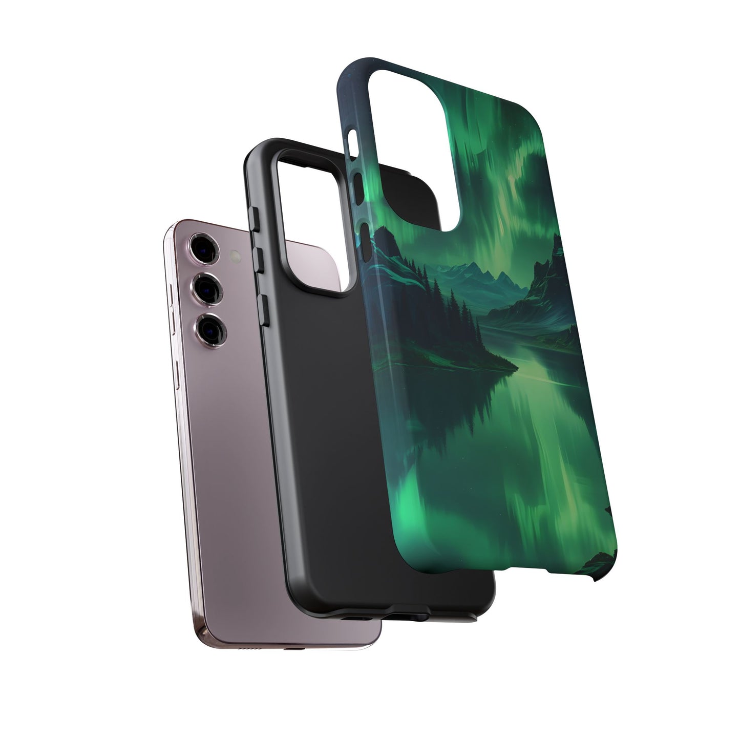 Carcasa para teléfono Aurora Boreal, carcasas resistentes para amantes de la naturaleza, funda para teléfono con arte celestial, regalo único para amigos amantes de la naturaleza, compatible [...]