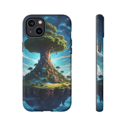 Mystical Tree Phone Case, Tough Cases, Unique Phone Cover, Magical Landscape, Gift for Nature Lovers, Protective Case, Whimsical Design