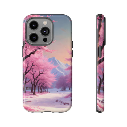 Cherry Blossom Phone Case, Spring Aesthetic, Tough Phone Cover, Floral Design, Nature Lover Gift, Sakura Case