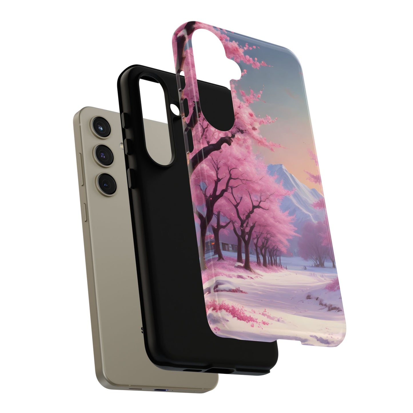 Funda para teléfono con diseño de flor de cerezo, estética primaveral, funda resistente para teléfono, diseño floral, regalo para amantes de la naturaleza, funda Sakura.
