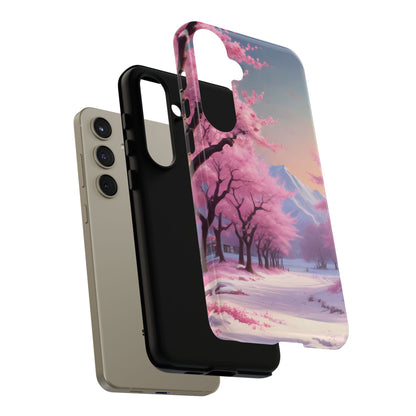 Cherry Blossom Phone Case, Spring Aesthetic, Tough Phone Cover, Floral Design, Nature Lover Gift, Sakura Case
