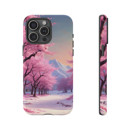Cherry Blossom Phone Case, Spring Aesthetic, Tough Phone Cover, Floral Design, Nature Lover Gift, Sakura Case