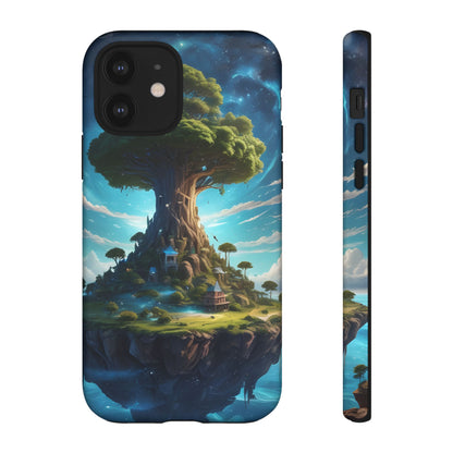 Mystical Tree Phone Case, Tough Cases, Unique Phone Cover, Magical Landscape, Gift for Nature Lovers, Protective Case, Whimsical Design