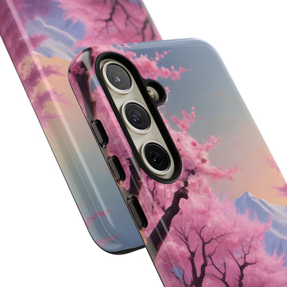 Cherry Blossom Phone Case, Spring Aesthetic, Tough Phone Cover, Floral Design, Nature Lover Gift, Sakura Case