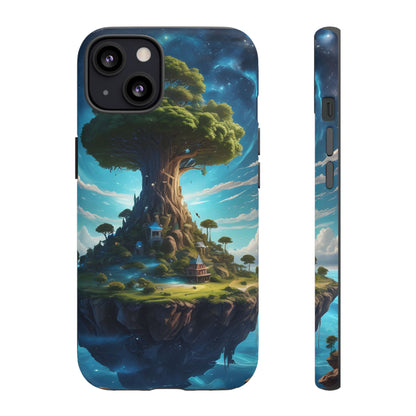 Mystical Tree Phone Case, Tough Cases, Unique Phone Cover, Magical Landscape, Gift for Nature Lovers, Protective Case, Whimsical Design