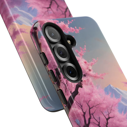 Cherry Blossom Phone Case, Spring Aesthetic, Tough Phone Cover, Floral Design, Nature Lover Gift, Sakura Case