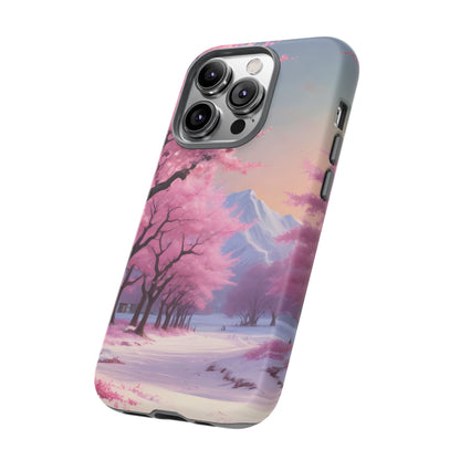 Cherry Blossom Phone Case, Spring Aesthetic, Tough Phone Cover, Floral Design, Nature Lover Gift, Sakura Case