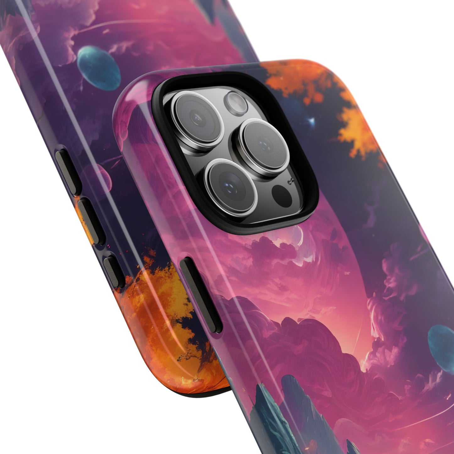 Carcasa para teléfono de astronauta psicodélico, tema espacial galaxia, fundas resistentes para hombres y mujeres, regalos únicos para amantes de la tecnología, accesorios elegantes, decoración cósmica.