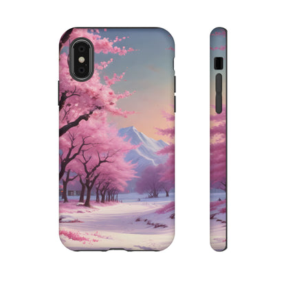 Cherry Blossom Phone Case, Spring Aesthetic, Tough Phone Cover, Floral Design, Nature Lover Gift, Sakura Case