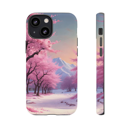 Cherry Blossom Phone Case, Spring Aesthetic, Tough Phone Cover, Floral Design, Nature Lover Gift, Sakura Case