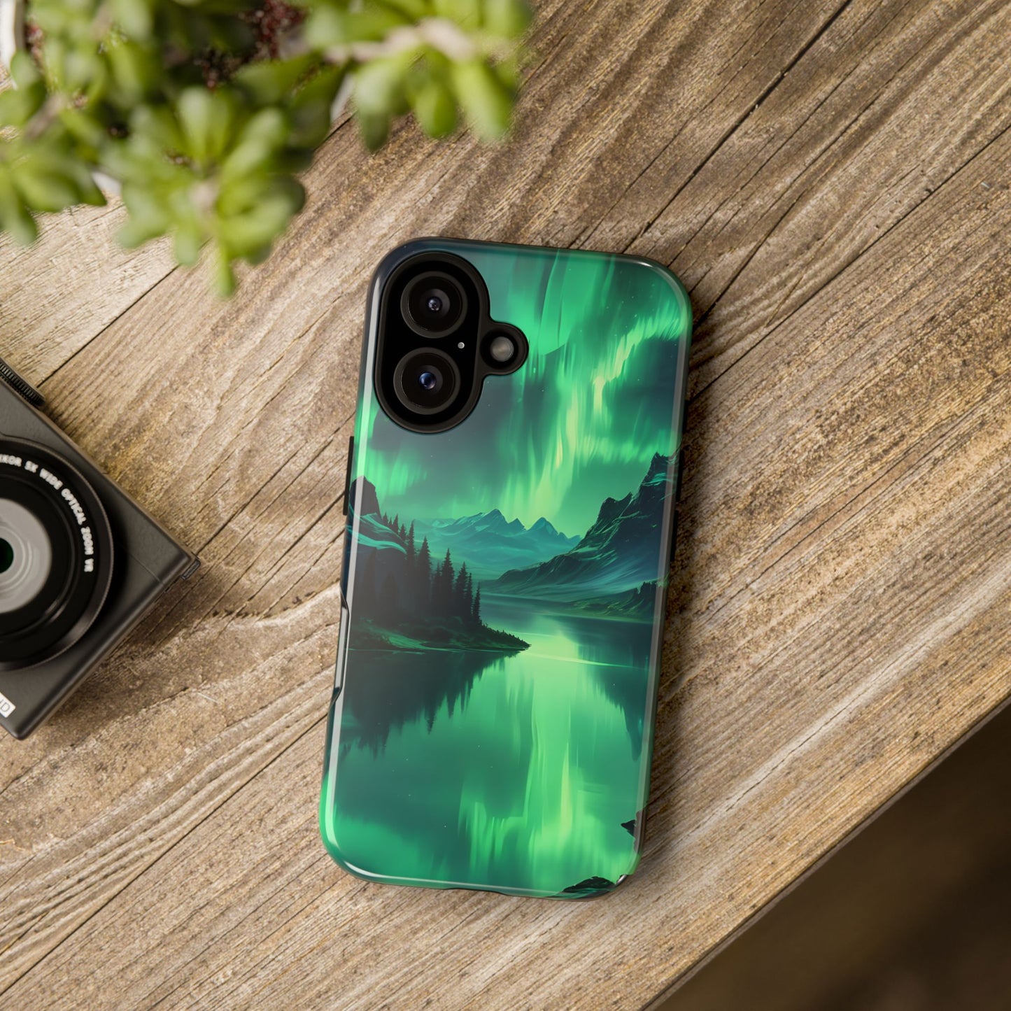 Carcasa para teléfono Aurora Boreal, carcasas resistentes para amantes de la naturaleza, funda para teléfono con arte celestial, regalo único para amigos amantes de la naturaleza, compatible [...]