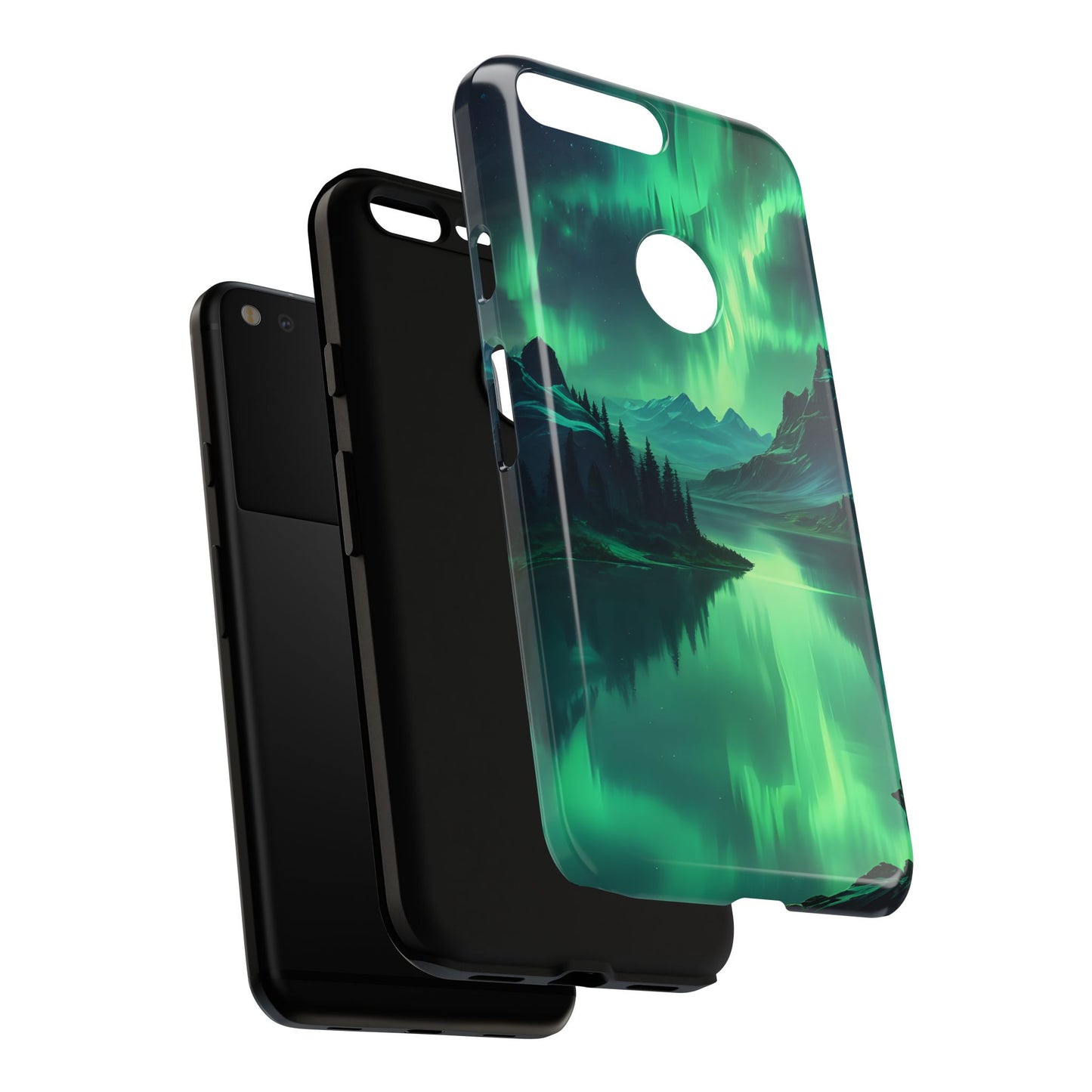 Carcasa para teléfono Aurora Boreal, carcasas resistentes para amantes de la naturaleza, funda para teléfono con arte celestial, regalo único para amigos amantes de la naturaleza, compatible [...]