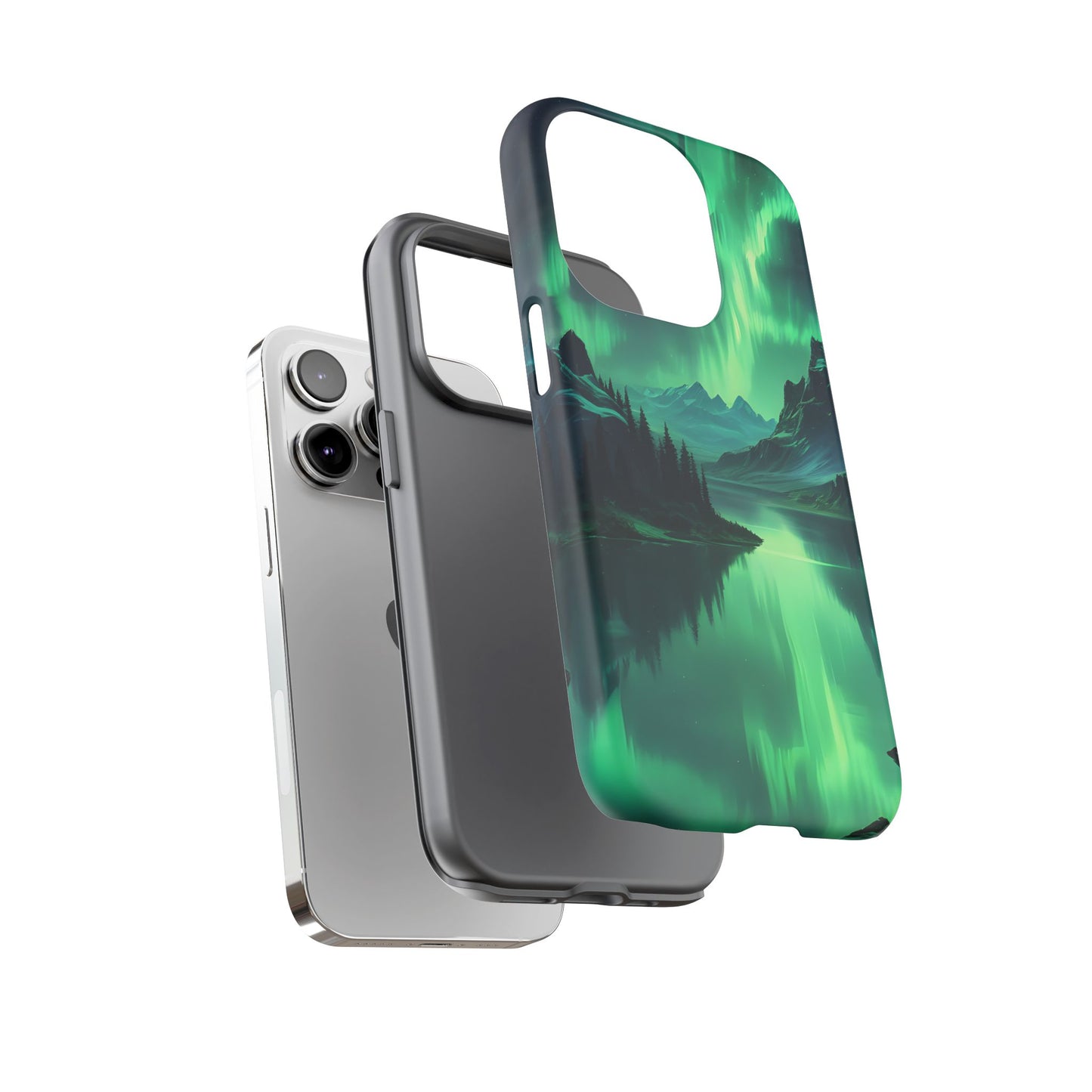 Carcasa para teléfono Aurora Boreal, carcasas resistentes para amantes de la naturaleza, funda para teléfono con arte celestial, regalo único para amigos amantes de la naturaleza, compatible [...]