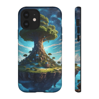 Mystical Tree Phone Case, Tough Cases, Unique Phone Cover, Magical Landscape, Gift for Nature Lovers, Protective Case, Whimsical Design