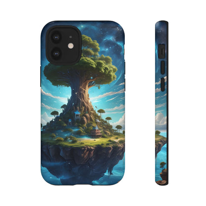 Mystical Tree Phone Case, Tough Cases, Unique Phone Cover, Magical Landscape, Gift for Nature Lovers, Protective Case, Whimsical Design
