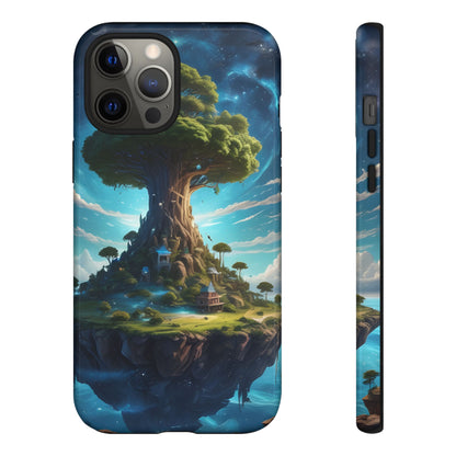 Mystical Tree Phone Case, Tough Cases, Unique Phone Cover, Magical Landscape, Gift for Nature Lovers, Protective Case, Whimsical Design
