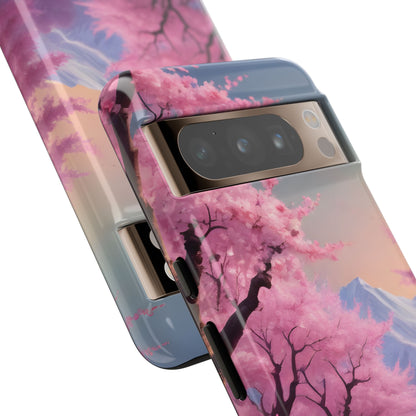 Cherry Blossom Phone Case, Spring Aesthetic, Tough Phone Cover, Floral Design, Nature Lover Gift, Sakura Case