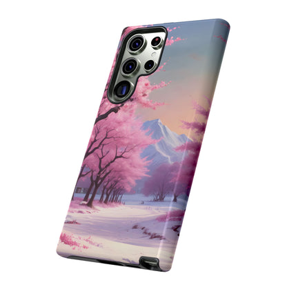Cherry Blossom Phone Case, Spring Aesthetic, Tough Phone Cover, Floral Design, Nature Lover Gift, Sakura Case