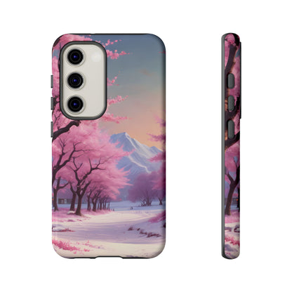 Cherry Blossom Phone Case, Spring Aesthetic, Tough Phone Cover, Floral Design, Nature Lover Gift, Sakura Case