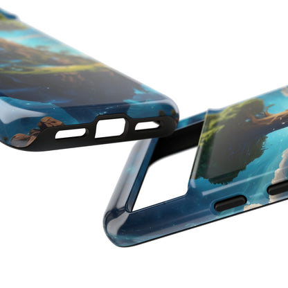 Mystical Tree Phone Case, Tough Cases, Unique Phone Cover, Magical Landscape, Gift for Nature Lovers, Protective Case, Whimsical Design