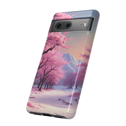 Cherry Blossom Phone Case, Spring Aesthetic, Tough Phone Cover, Floral Design, Nature Lover Gift, Sakura Case